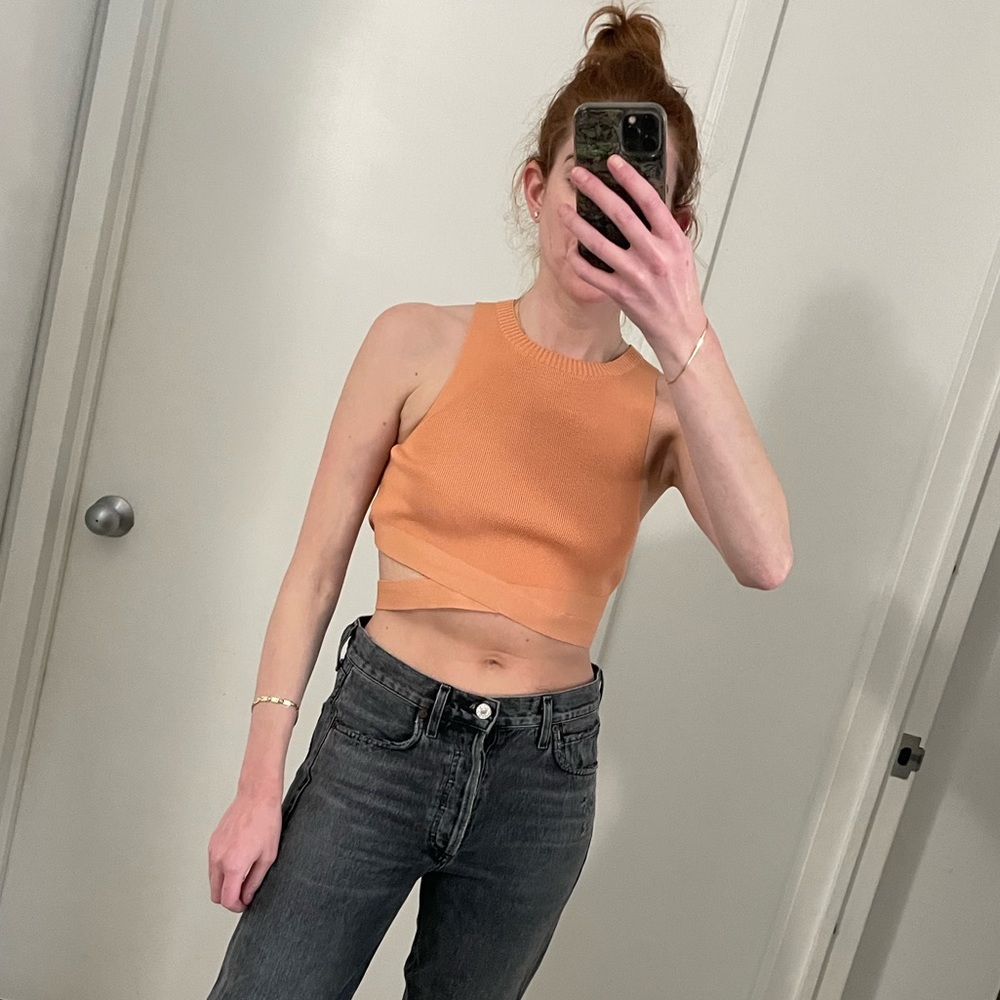 Zara cutout crop top